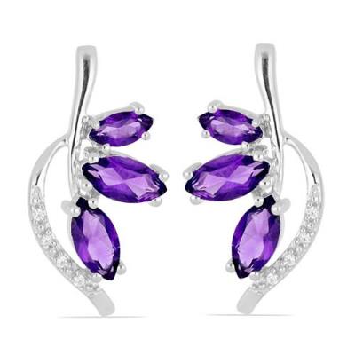 BUY GENUINE 925 SILVER MULTI TOURMALINE MULTI STONE EARRINGS